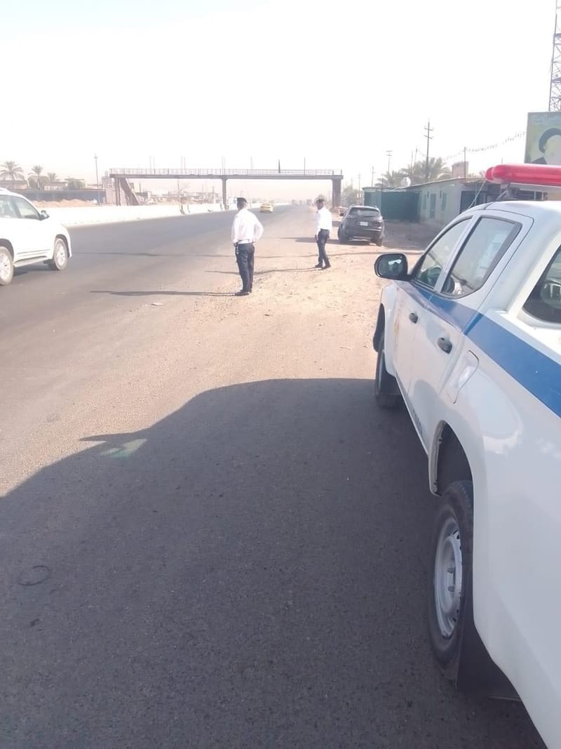 توجيه من عمليات بغداد بفتح طريق التاجي جزئياً لتقليل الازدحامات