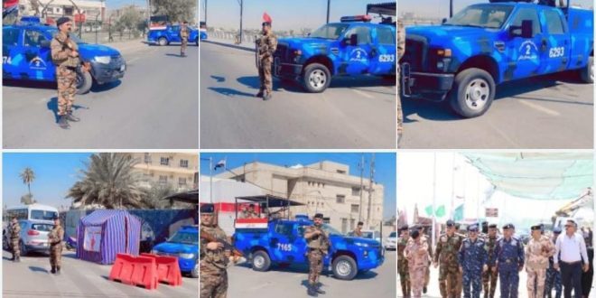 دخول الخطة الأمنية الخاصة بالزيارة الاربعينية حيز التنفيذ