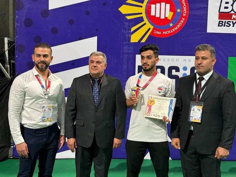 وسام ذهبي عراقي في بطولة آسيا بـ"الكاراتيه"