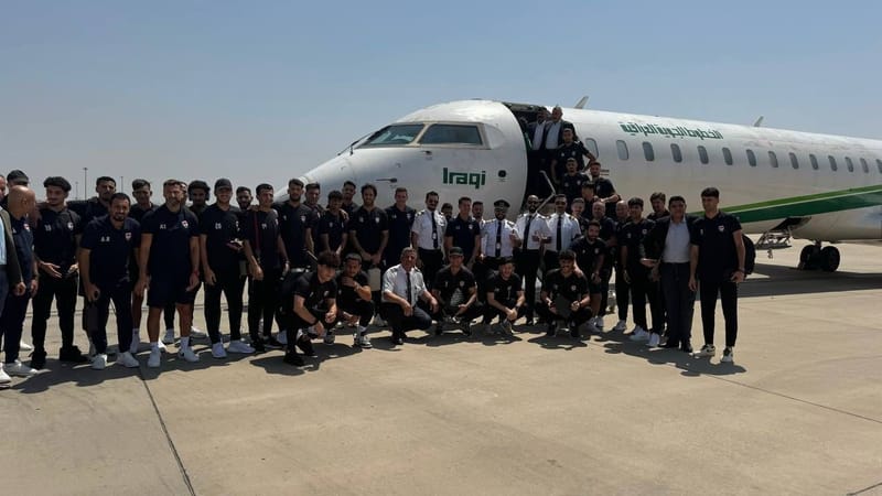 وفد منتخبنا الوطني يتوجه الى الكويت