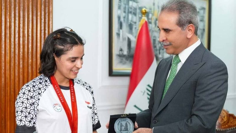 رئيس مجلس القضاء يتبرع ببناء منزل وتجهيز صالة رياضية لنجلة عماد