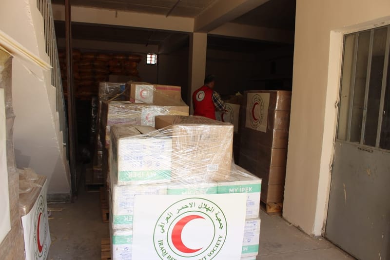 بعد غزة ولبنان.. الهلال الأحمر العراقي يرسل 8 شاحنات من الأدوية إلى السودان