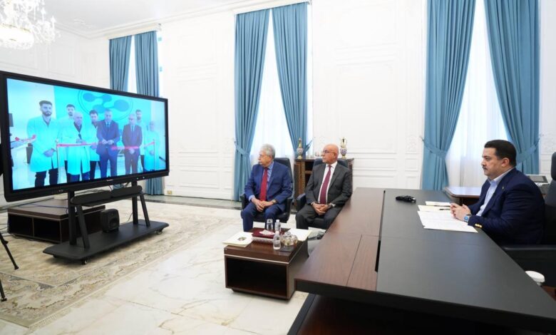 السوداني يفتتح مصنع المنصور لانتاج الادوية في ابو غريب