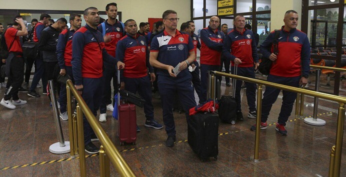 المنتخب الأردني يصل البصرة لملاقاة نظيره العراقي غدا