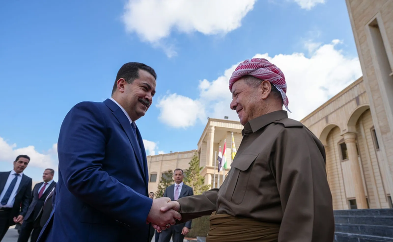 مسعود بارزاني ينفي رفضه ولاية ثانية للسوداني