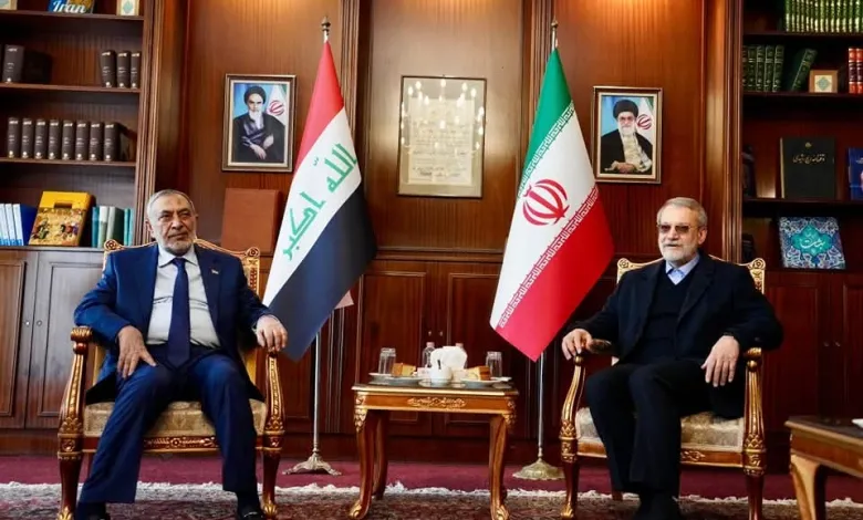 المشهداني يلتقي مستشار المرشد الإيراني علي لاريجاني في طهران