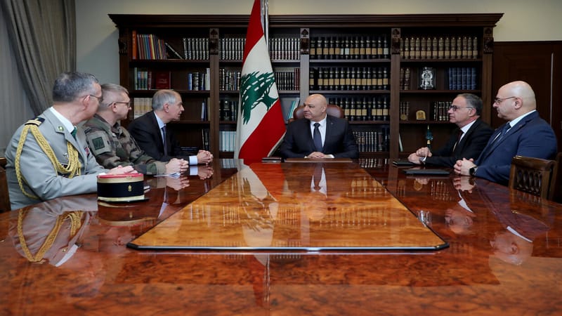 الرئيس اللبناني يجدد مطالبته بانسحاب الجيش الإسرائيلي من جنوب البلاد