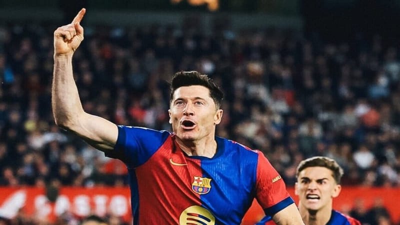 ليفاندوفسكي يوسع الفارق مع مبابي ويبتعد بصدارة ترتيب هدافي الدوري الإسباني