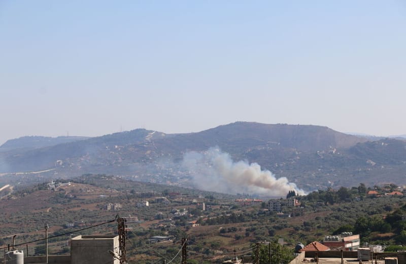 مسيرة إسرائيلية تلقي قنبلتين صوتيتين في محيط تجمع للمواطنين في جنوب لبنان