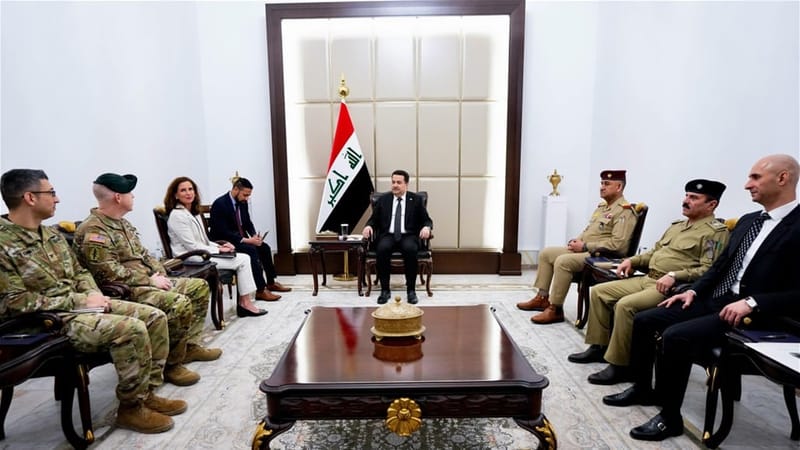 السوداني والجنرال الأمريكي كيفن ليهي على طاولة واحدة.. هذا ما تم بحثه