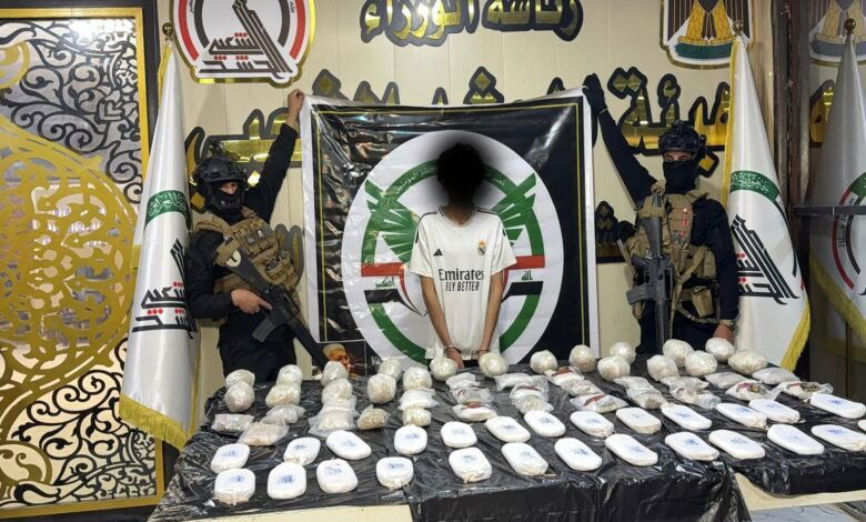 الحشد يطيح بأحد كبار تجار المخدرات في القائم بالأنبار