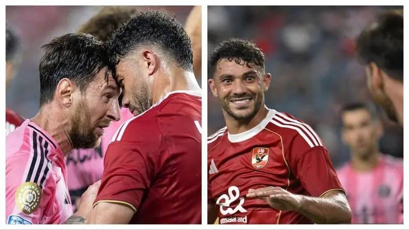 "نطحة وسخرية".. ماذا حدث بين ميسي ومدافع الأهلي؟