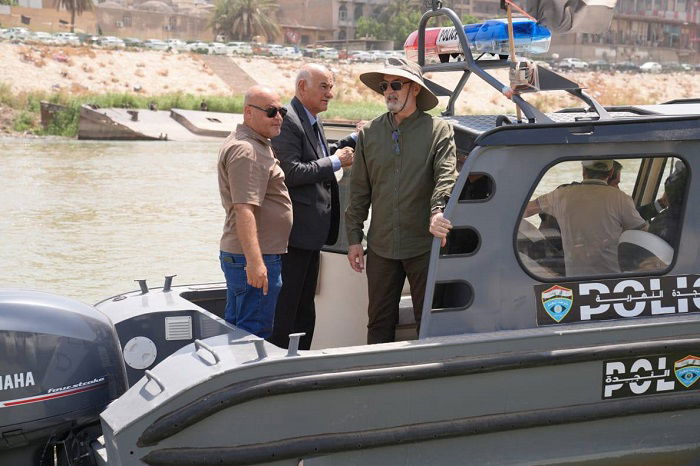 وزيرا البيئة والموارد المائية يشخصان التجاوزات وبؤر التلوث في نهر دجلة