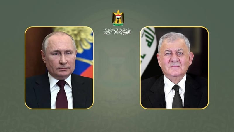 الرئيس الروسي يُعزي العراق بضحايا فاجعة حريق هايبر ماركت الكوت