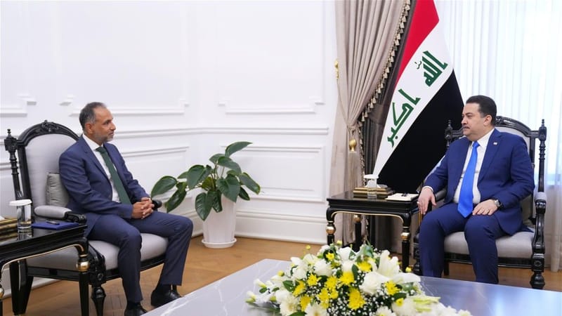 السوداني يناقش مع السفير البريطاني تعزيز العلاقات ووقف العدوان على غزة