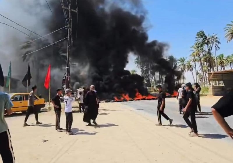 الاحتجاجات تتمدد في محافظات الوسط والجنوب على وقع فاجعة الكوت والحرائق وتدهور الخدمات