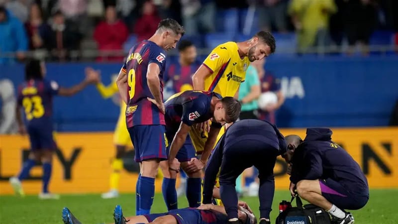 إصابة فيرمين تقلق برشلونة رغم هزيمة خيتافي