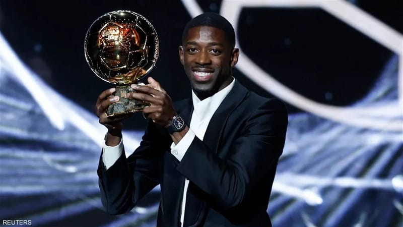 عثمان ديمبلي يخطف جائزة الكرة الذهبية