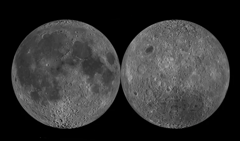 علماء يكتشفون اختلافات حرارية وجيولوجية عميقة بين وجهي القمر