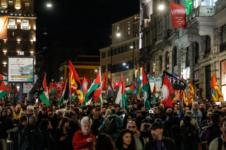 تظاهرات في عدد من الدول الأوروبية دعما لأسطول الصمود العالمي