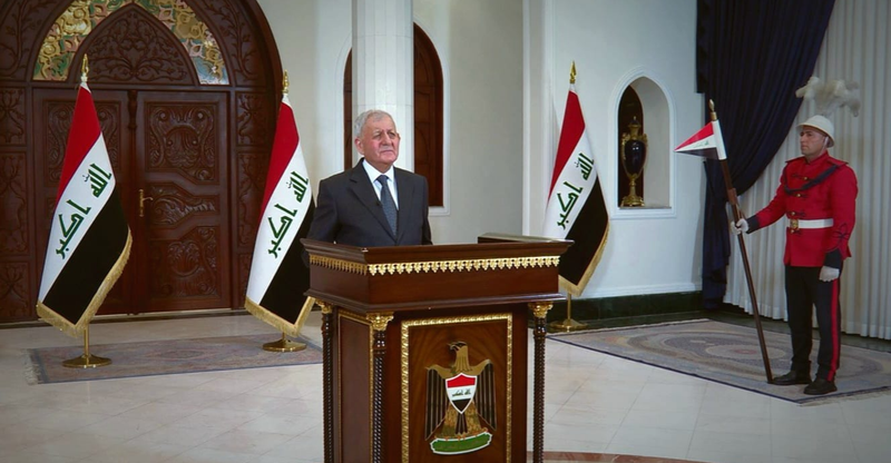 الرئيس العراقي يوجّه نداء للعالم بشأن مخيم الهول ويحذره من الإرهاب