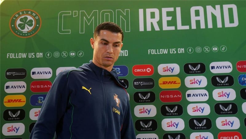 رونالدو يستفز جماهير أيرلندا قبل المواجهة الحاسمة في تصفيات المونديال