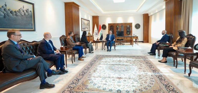 زيدان يوضح لوفد مبادرة العراق في المجلس الأطلسي دور القضاء بانتخابات مجلس النواب