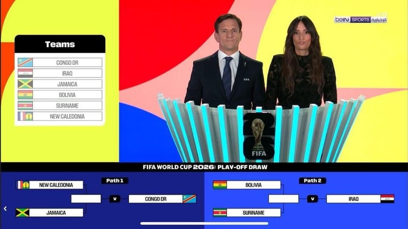 قرعة ملحق كأس العالم.. منتخبنا الوطني ينتظر الفائز من مباراة بوليفيا وسورينام للتأهل