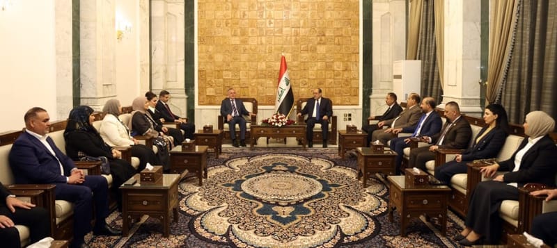 المالكي ووفد الإعمار والتنمية يبحثان الحوارات الجارية لاستكمال الاستحقاقات الدستورية