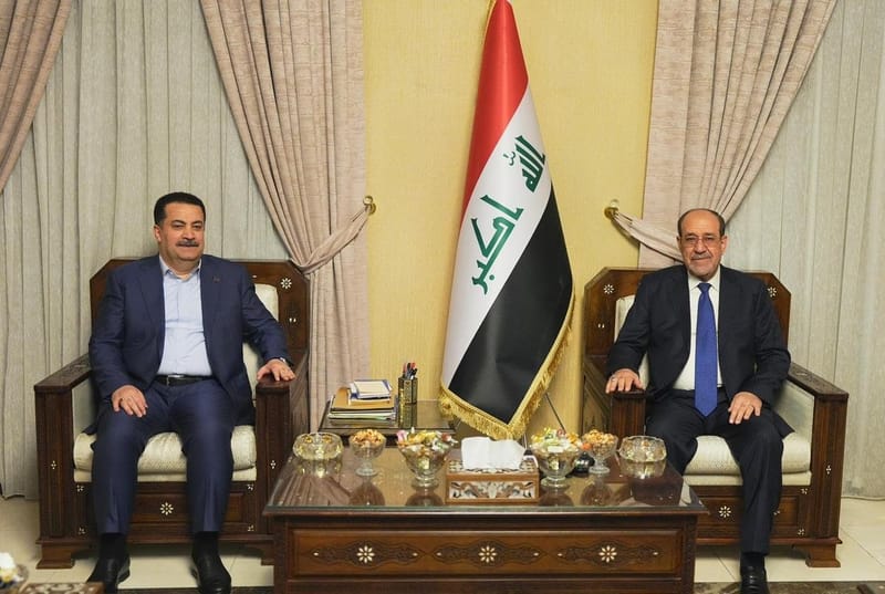 رئيس الوزراء والمالكي يبحثان الجهود المبذولة للوصول الى اتفاق لاختيار رئيس الجمهورية