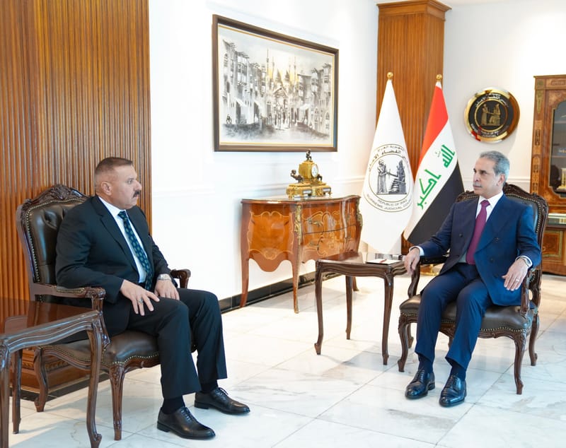 القاضي زيدان والشمري يبحثان التعاون لمحاسبة كل من يسيء للوحدة الوطنية