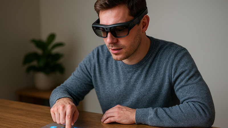 تقنية الواقع المعزز القادمة تحول أي سطح إلى شاشة لمس