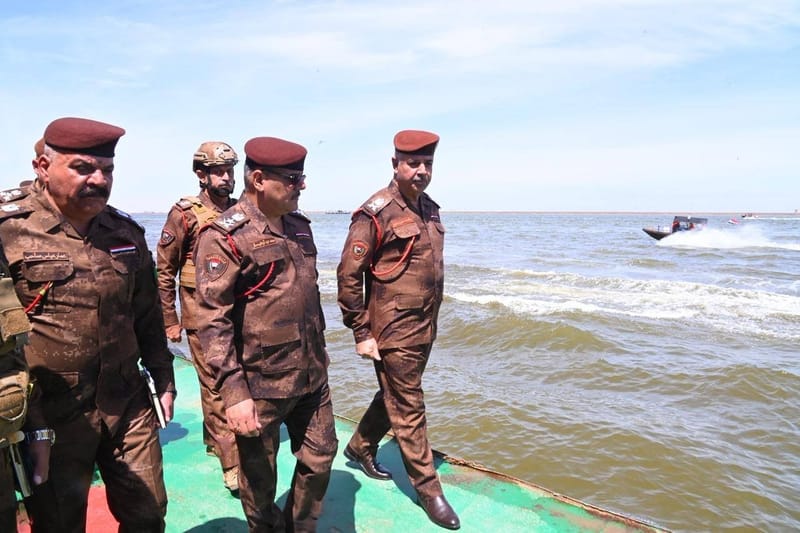 افتتاح مشيد السيطرة البحرية لتفتيش الزوارق بين الخليج العربي وشط العرب