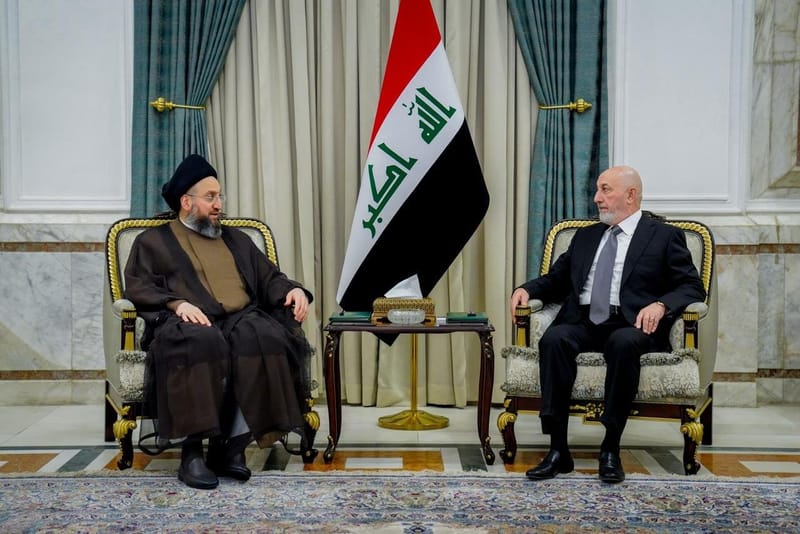 رئيس الجمهورية والسيد الحكيم يؤكدان على الإسراع في حسم منصب رئيس الوزراء