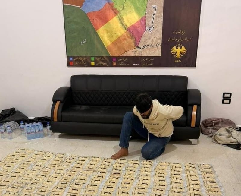 الداخلية: الإطاحة بتاجر مخدرات وضبط 400 ألف حبة كبتاغون بحوزته
