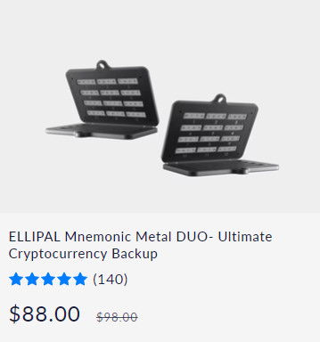 Buy ELLIPAL Mnemonic Metal - Ultimate Seed Phrase Backup.