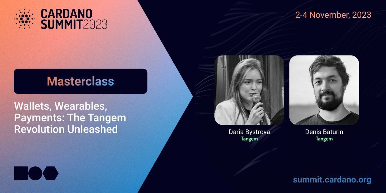 Tangem at Cardano Summit 2023: Tangem Rings and Tangem Pay