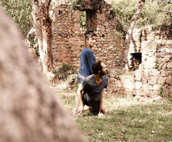 Dance workshop in the garden