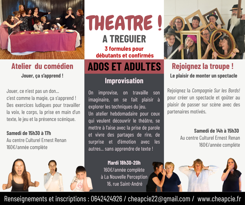 Des ateliers pour ados et adultes
