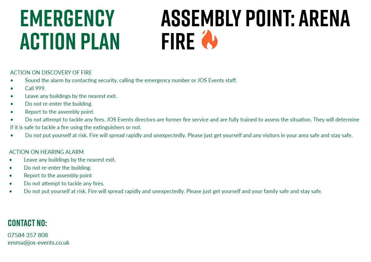 Plans d'action d'urgence