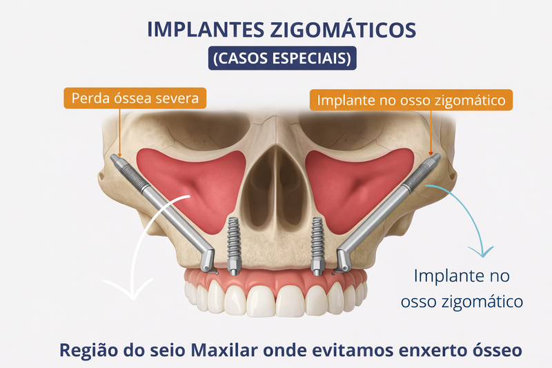 🦷 IMPLANTES ZIGOMÁTICOS (CASOS ESPECIAIS)