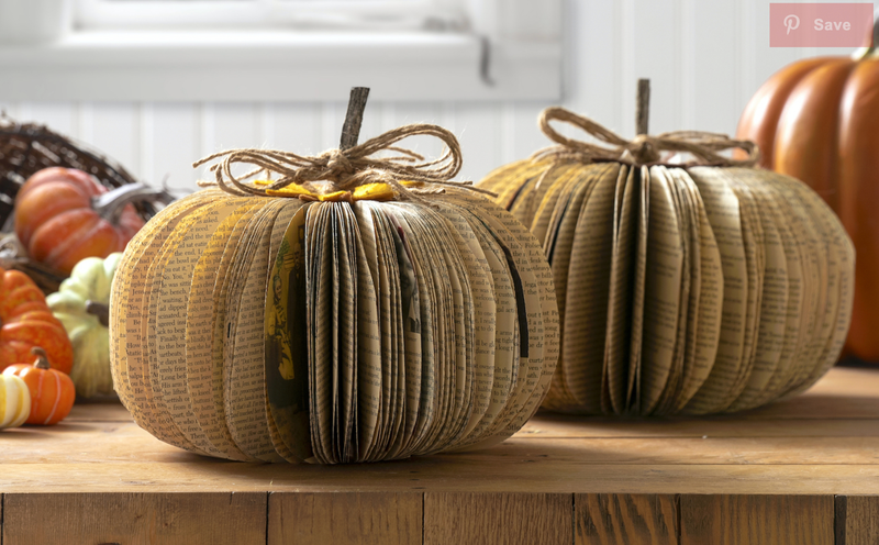 Adult Craft: Book Pumpkins