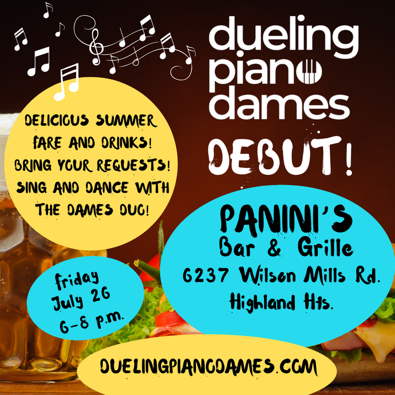 Dueling Piano Dames play Panini's Highland Hts
