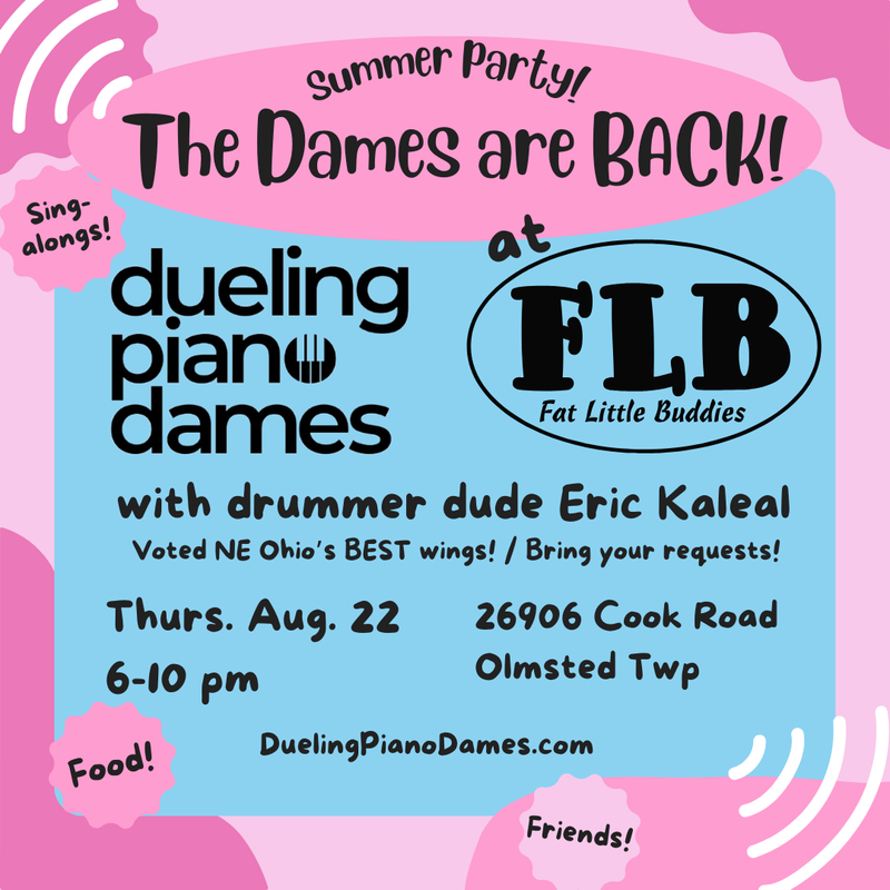 Dueling Piano Dames play Fat Little Buddies - Outside on new stage!