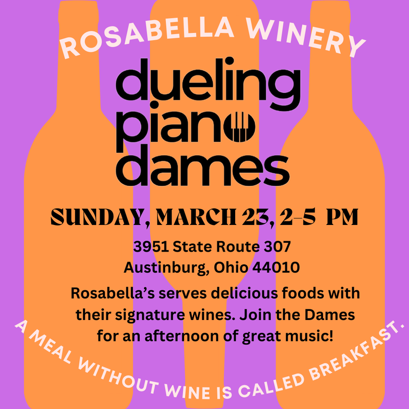 Dueling Piano Dames play Rosabella's Winery