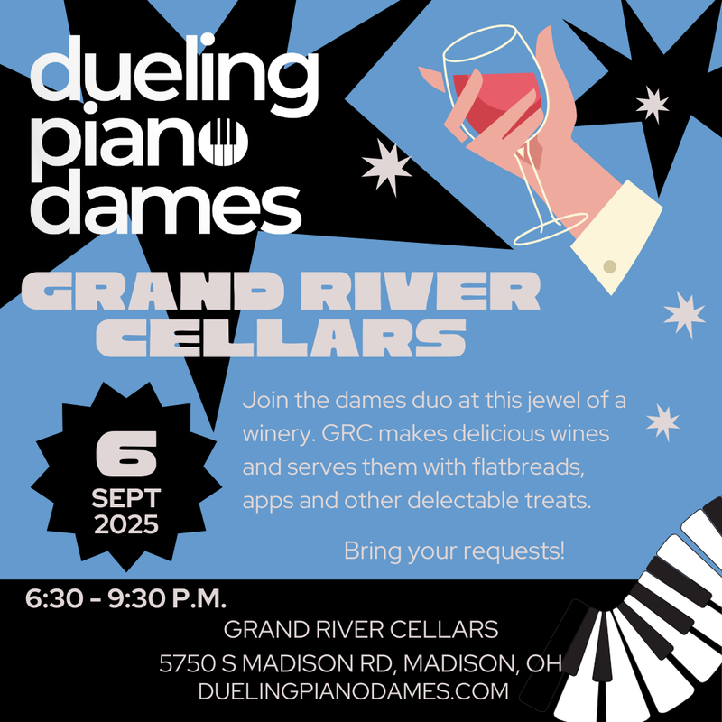 Dueling Piano Dames Duo plays Grand River Cellars