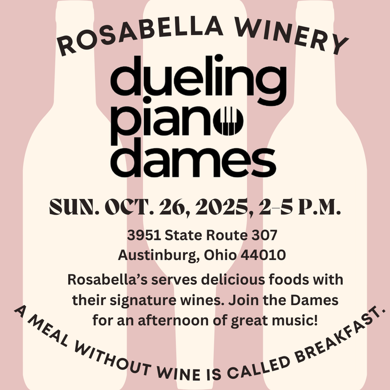 Dueling Piano Dames Duo play Rosabella Winery