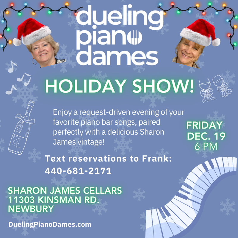 Dueling Piano Dames duo plays Sharon James Cellars
