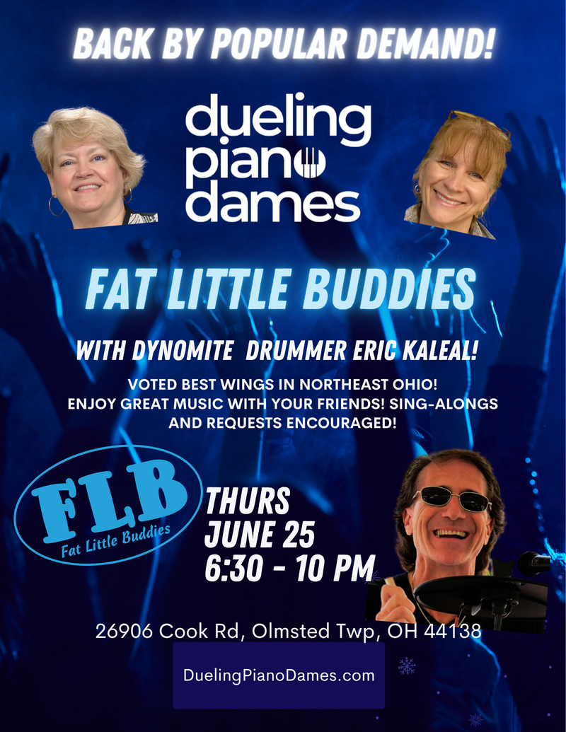 Dueling Piano Dames Trio plays FLBs on the outdoor stage!