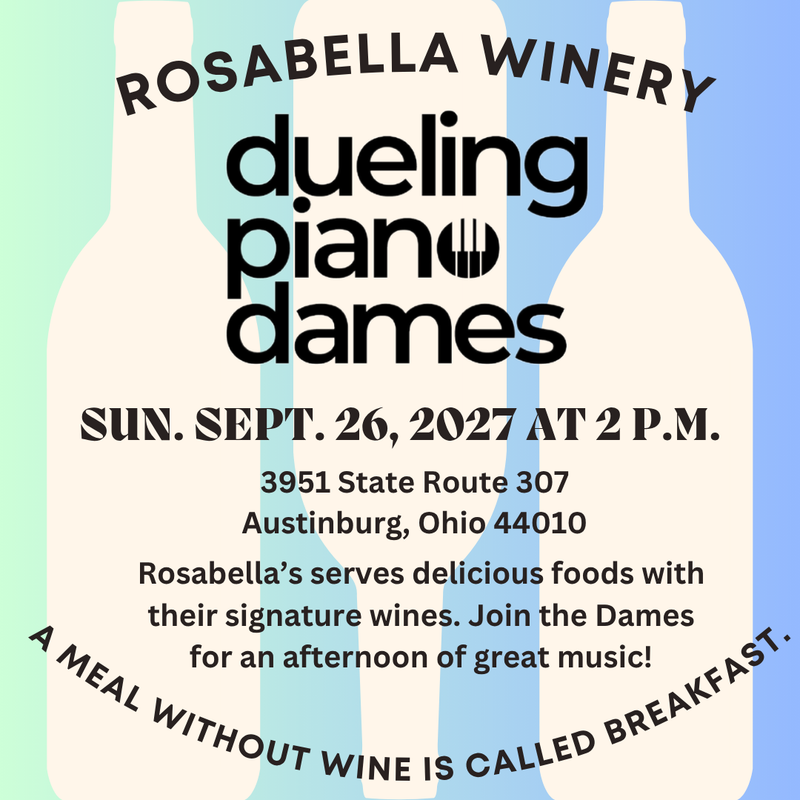 Dueling Piano Dames Duo Plays Rosabella Winery